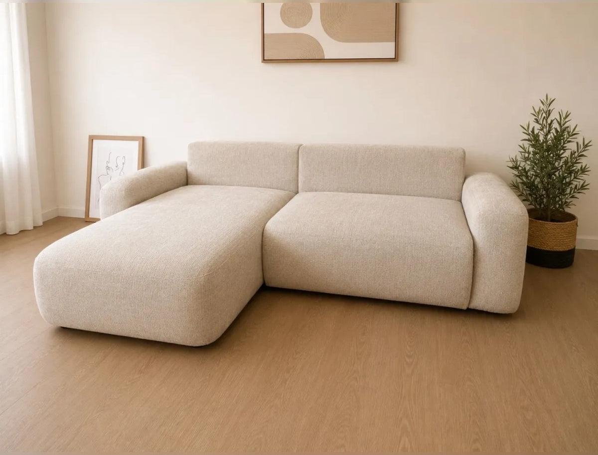 Canapé D'angle Convertible Réversible Betis Marbella Beige