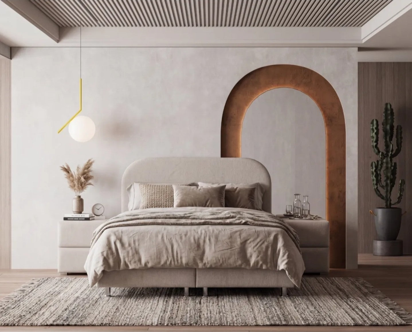 Lit Coffre EDA BLANC CASSE - Chenille ( SANS MATELAS )